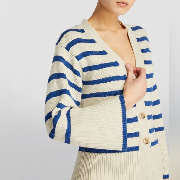 Toteme Signature Striped Cardigan XXS - NWOT - Picture 4 of 12